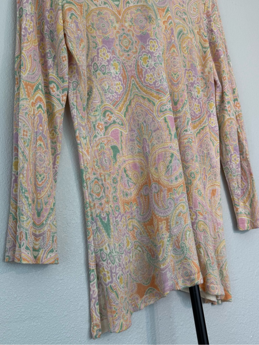 Lauren Ralph Lauren 100% Silk Paisley V-Neck Blouse Multicolor Women Size L - Picture 12 of 12
